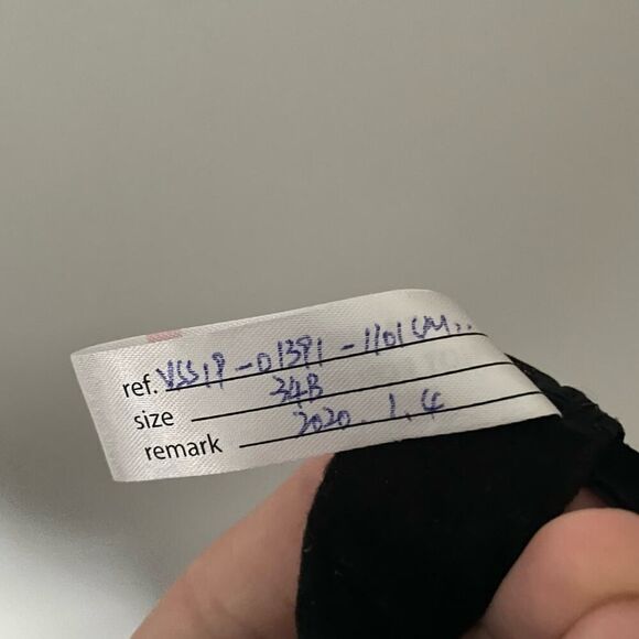 NEW Victoria's Secret Bra 34B Black Eyelash Lace Padded Lined Underwire Intimate - Picture 6 of 6